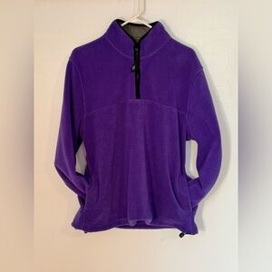 Cozy Purple Quarter-Zip Fleece Pullover, Large, Alpine Tek by Palmetto’s